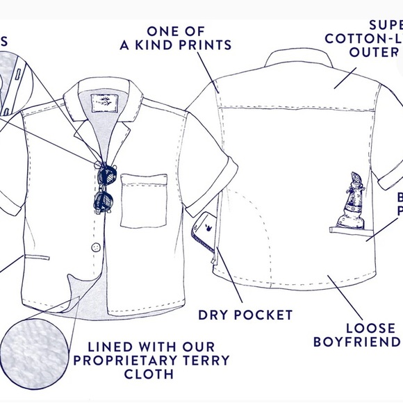 Preloved California Cowboy high water women’s terry cloth lined shirt - Picture 5 of 6